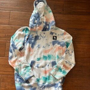 A&F Tie-Dye Hoodie with Kangaroo Pocket